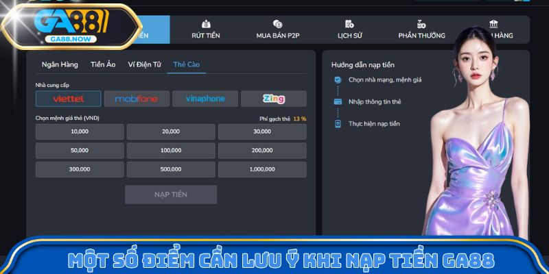 Sơ lược về giới hạn nạp tiền GA88